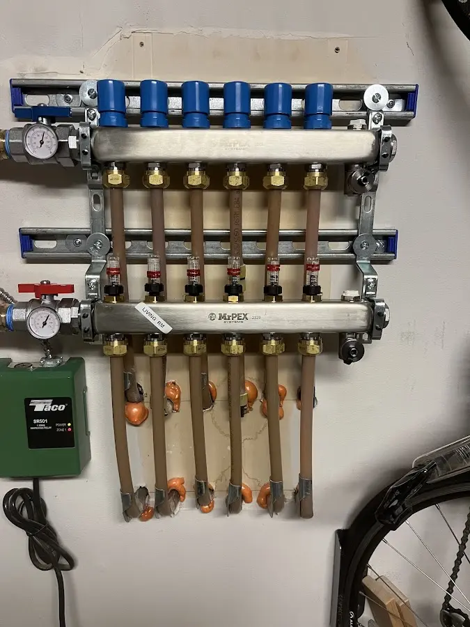 Plumber performing Gas Line Installation at a residential property in Sheldon